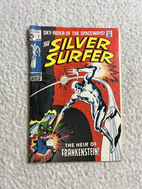 Silver Surfer  #7 Marvel Comics  1969 The Heir Of Frankenstein Silver Age