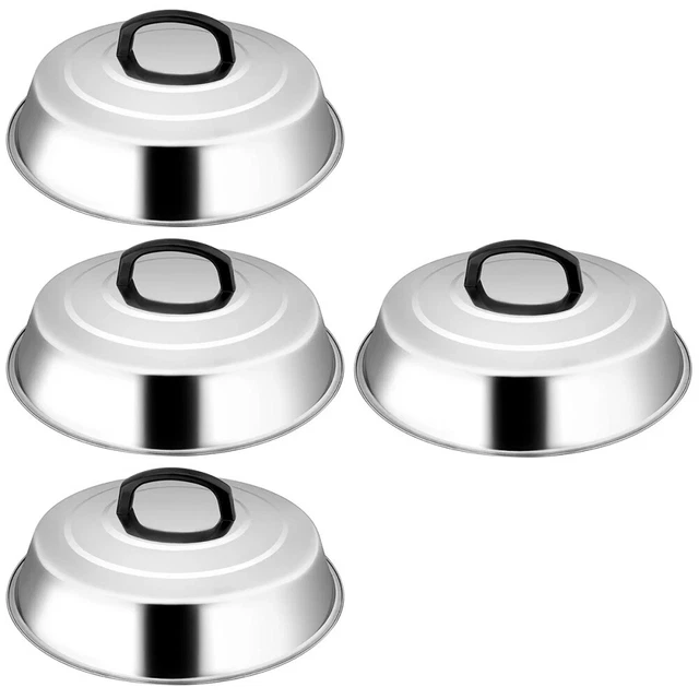 4pcs en acier inoxydable Pot de couvercle et poêle couvercle de poêle couvercle