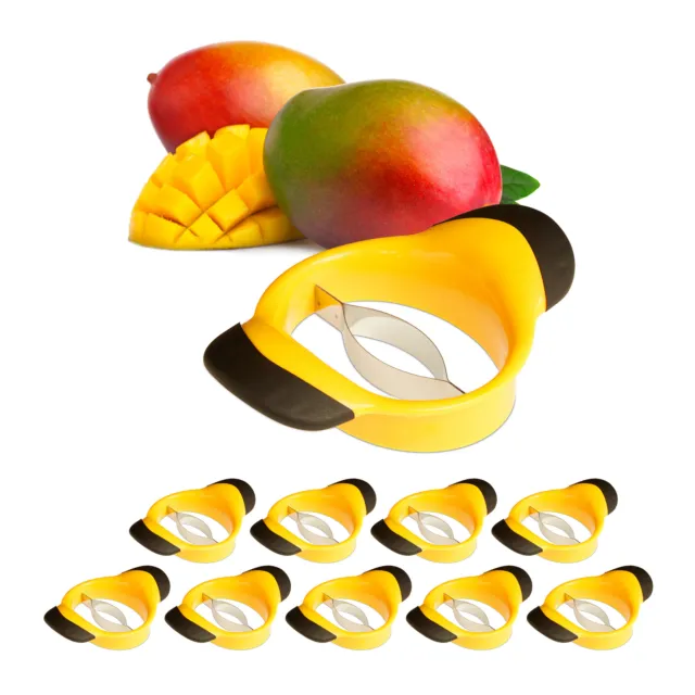 10x coupe-manges Découpe mangue Trancheuse fruit Coupe-fruits Dénoyauteur mangue