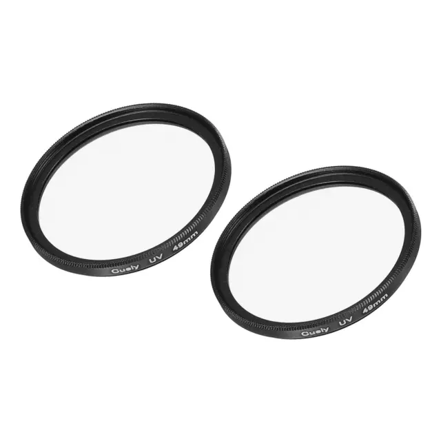 2Pcs 49mm UV Lens Filters, Slim Frame Multi-Coated Protective Lenses Filter
