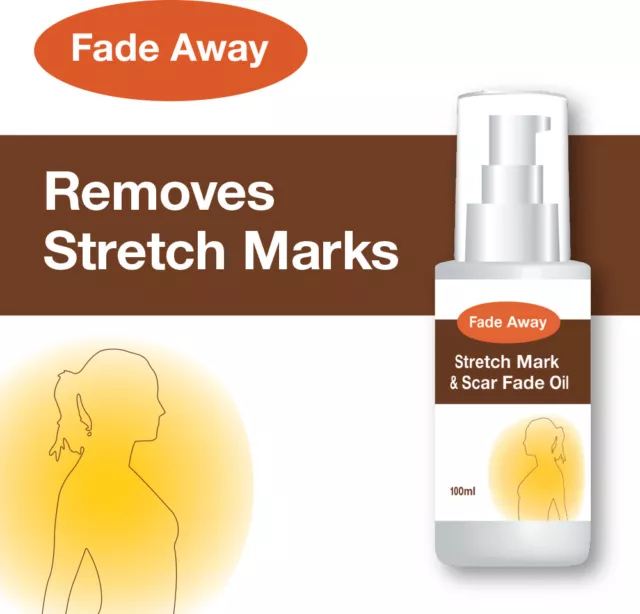 Fade Away Stretch Mark & Scar Fade Oil – No More Stretch Marks Clears Skin