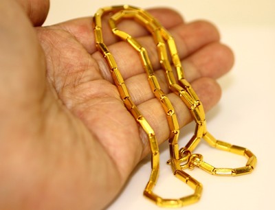 22K 22KT PURE GOLD 2 baht box chain 