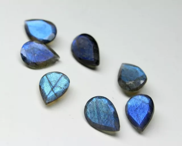 Natural Labradorite 8x6mm Pear Cut  Loose Gemstone 25 Pieces