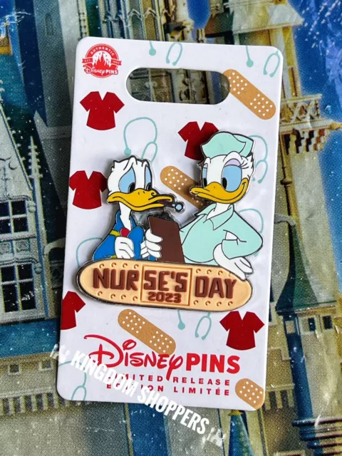 2023 Disney Parks Nurses Day Donald & Daisy Duck Limited Release Pin NEW