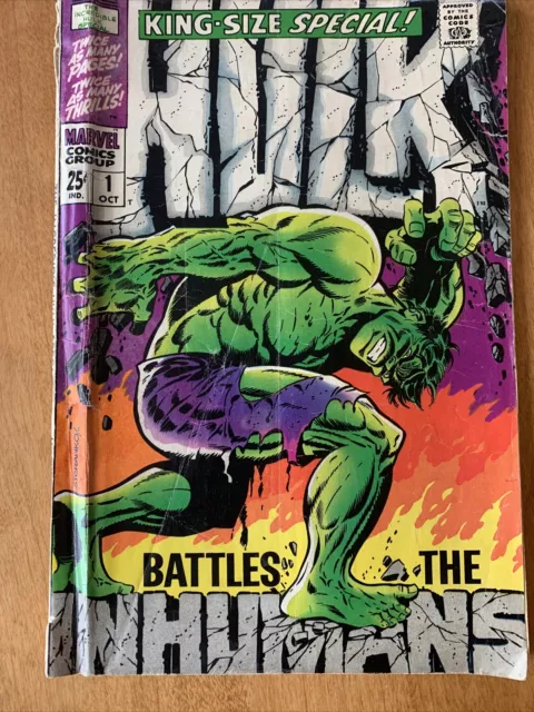 King Size Special Hulk Annual #1 Marvel 1968 Iconic Steranko Cover