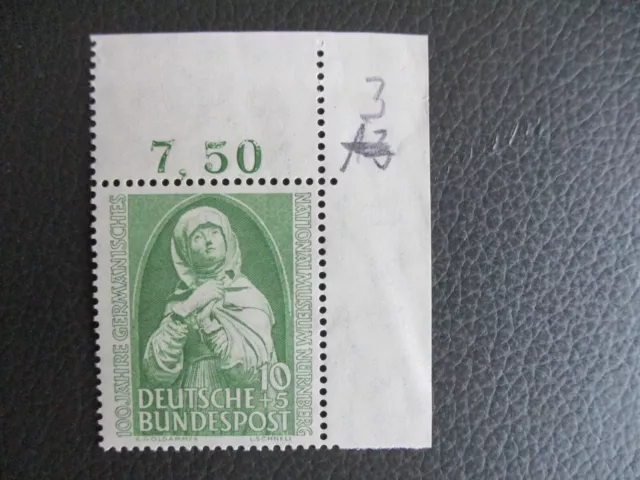 Bund, 151,  ** postfrisch LUXUS, ECKE 2, OBERRAND, UNGEFALTET