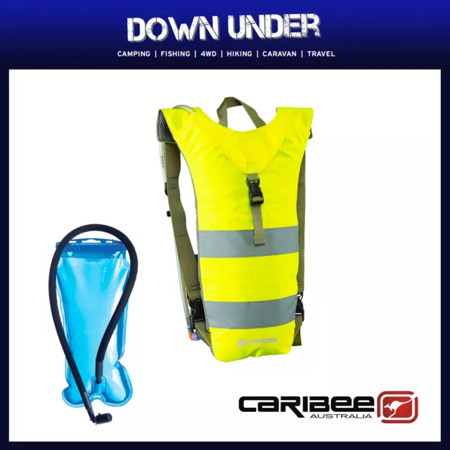 Caribee Nuke Hi Vis 3L Hydration Pack - Hi Vis Yellow