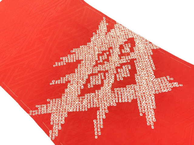 6151282: Japanese Kimono / Vintage Nagoya Obi / Shibori / Abstract Pattern