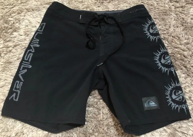 048 Authentic Quiksilver Dry Flight High Line Surf Swim Shorts Kids Size 25 / 10