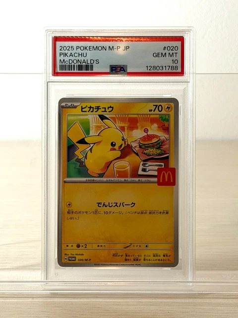 Pokémon TCG – Pikachu 020/M-P McDonald’s 2025 Promo (Japanese, Sealed - Foto 12