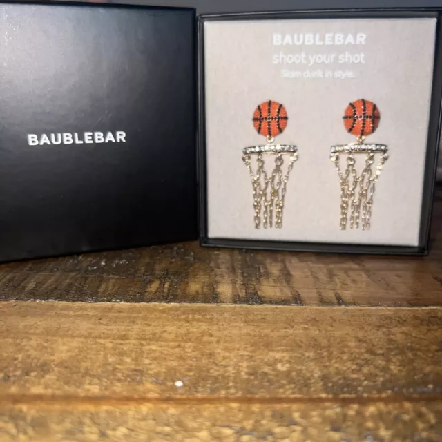 Baublebar Shoot Your Shot Basketball Hoop Sports Earrings