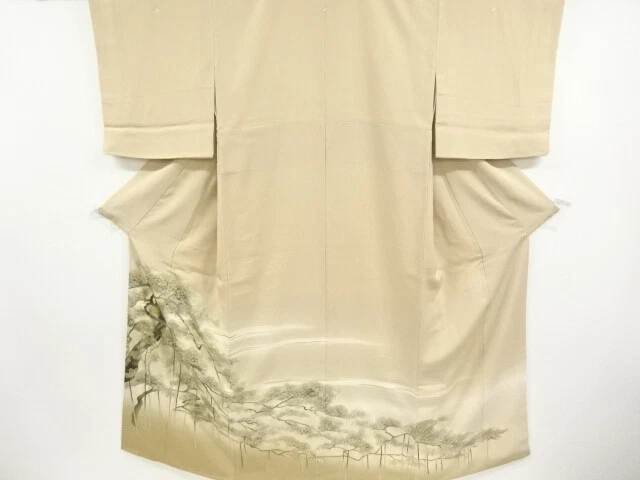 6516841: Japanese Kimono / Vintage Iro-Tomesode / Embroidery / Pine