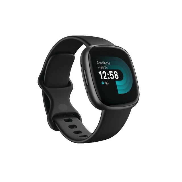 PaceBid Custodia Compatibile con Fitbit Versa 2, Custodia Protettiva in TPU Trasparente a Protezione Totale Custodia in Gomma Utrasottile ad Alta Definizione per Fitbit Versa 2-Nero
