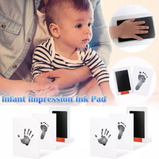 Baby Paw Print Ink Pad Pet Dog Cat Handprint Footprint Stamp Souvenirs Kit N3Y7