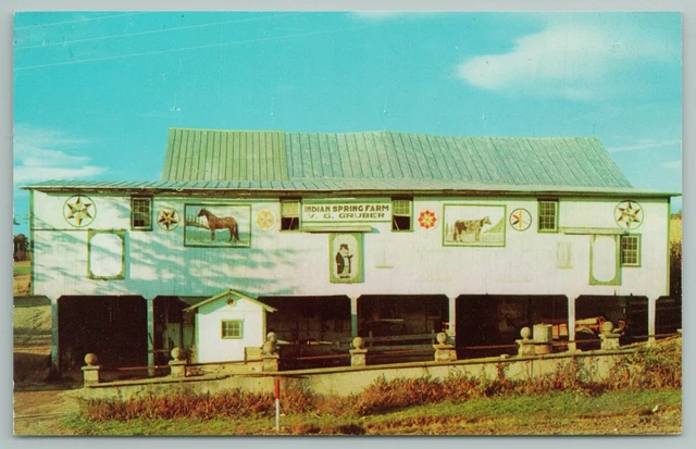 Dutch County Pennsylvania~Bards And Hex Signs~Vintage Postcard