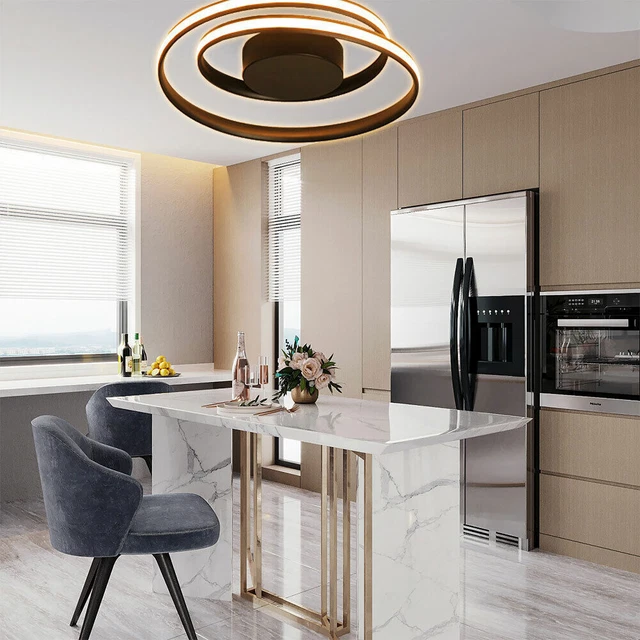 Modern Creative LED Strips Ceiling Lamp Acrylic Pendant Lamp Chandelier Light US