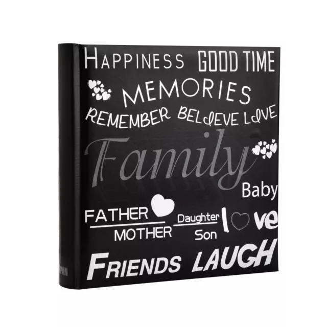 Slip In Memo Photo Album Holds 200 Photos 6x4'' Life inspirational slogans Cover