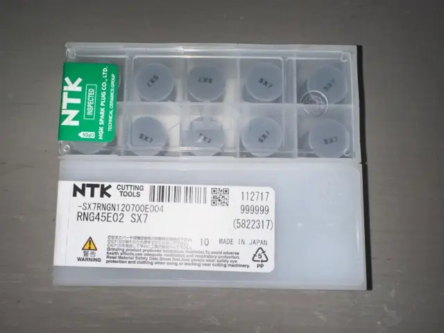 Ntk Ceramic Quantity 10 Inserts Rng45E02 Sx7 Rngn120700E004