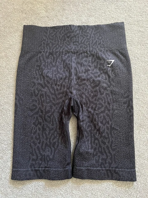 Pantaloncini da ciclismo Gymshark Adapt animali senza cuciture barriera corallina neri MEDIUM nuovissimi