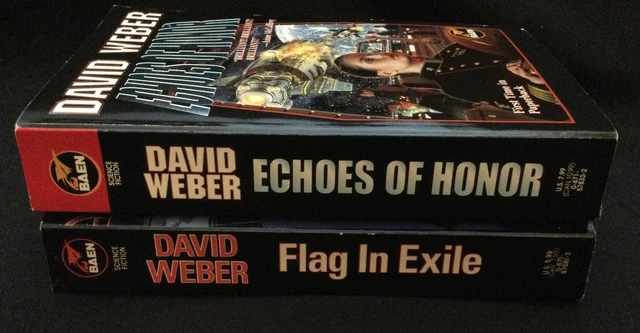 David Weber: Honor Harrington: Flag in Exile & Echoes of Honor - LIKE NEW!!