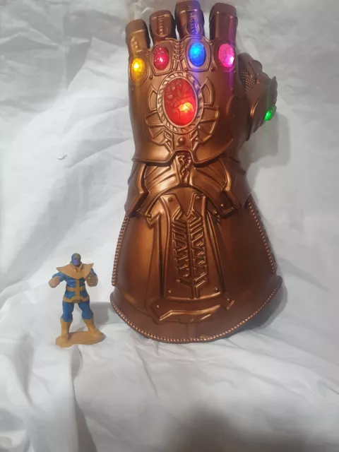 Thanos Gloves Infinity Gauntlet with LED Light Avengers 4 Cosplay