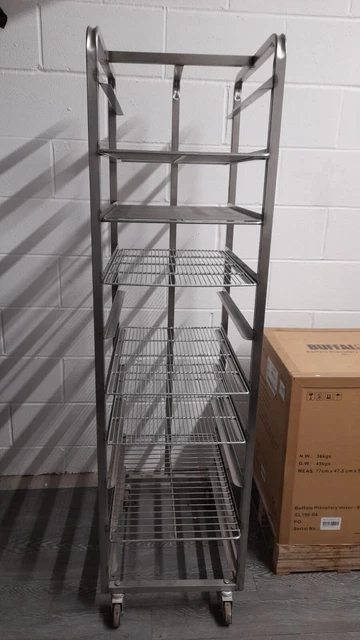 10 LEVEL BAKERY Racking Trolley, with wire shelving. good condition. £ ...