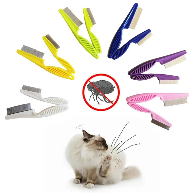 Pet Dog Cat Shedding Flea Tick Lice Remover Grooming Hair Cleaner Comb New 3