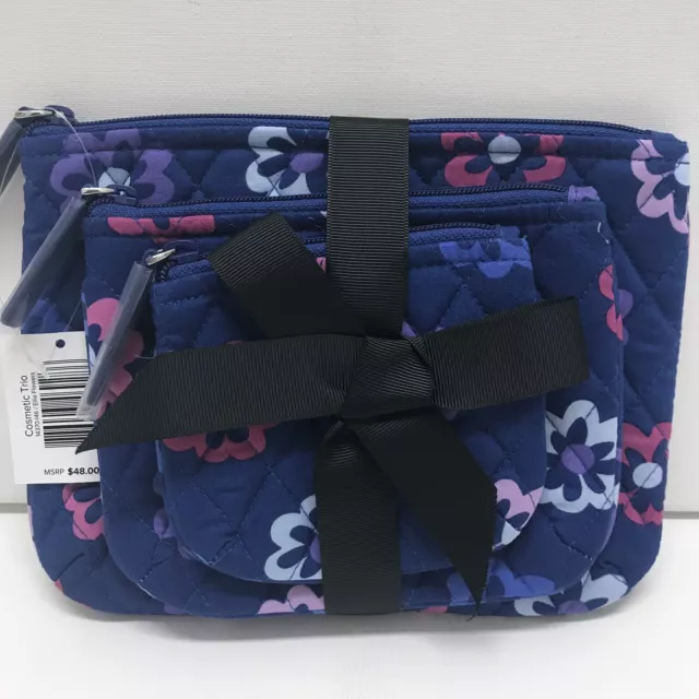 NWT Vera Bradley Cosmetic Trio in Ellie Flowers