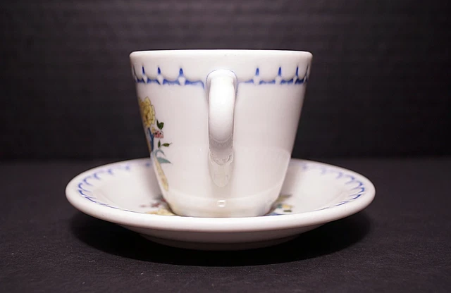 Milwaukee Road Railroad Peacock Demitasse AD Cup Saucer CMSTP&P 1941 EXC COND!!! 3