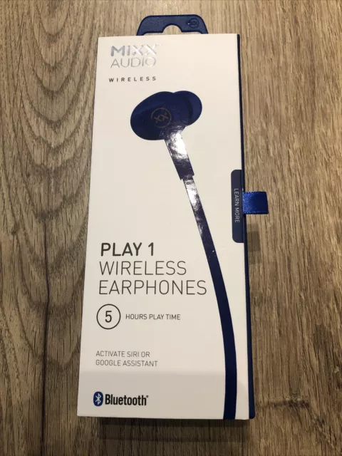 MIXX® Play 1, Air, Bluetooth Wireless In Ear Earphones/headphones Blue. BNIB.