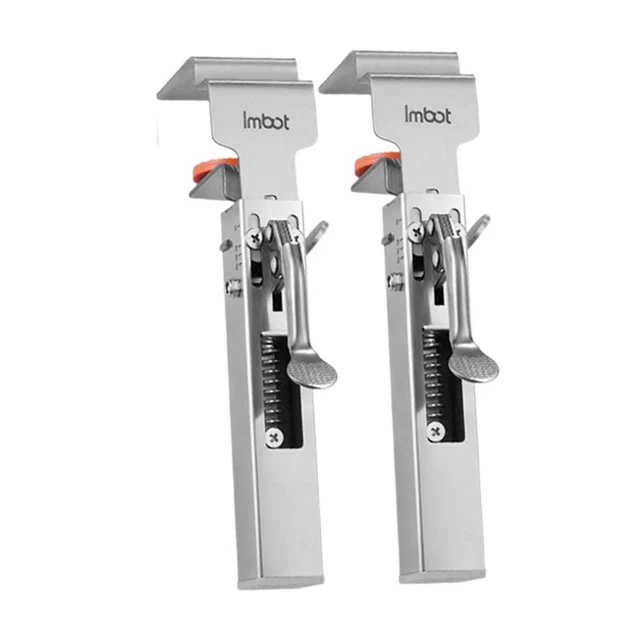 2 Morsetti Di Fissaggio Regolabili Per Cassetti - Clip In Acciaio One-Touch Per Montaggio Facile - Foto 5