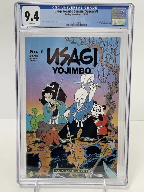 Usagi Yojimbo Summer Special #1 CGC 9.4 White Pages 1986 Fantagraphics.