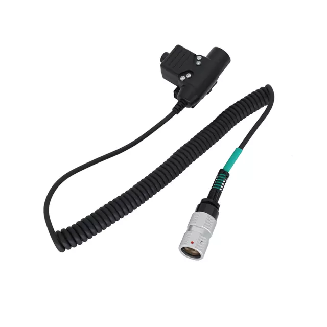 ABS U94 PTT Headset Adapter Cable Plug Accessories For PRC-152 PRC-148 Radio
