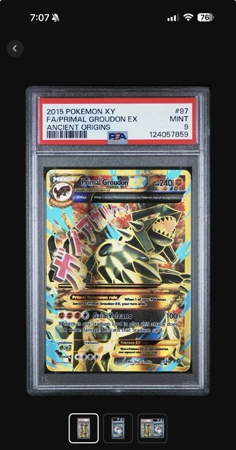 PSA8】ゲンシグラードンEX 英語 97/98 Primal Groudon POKEMON PRIMAL