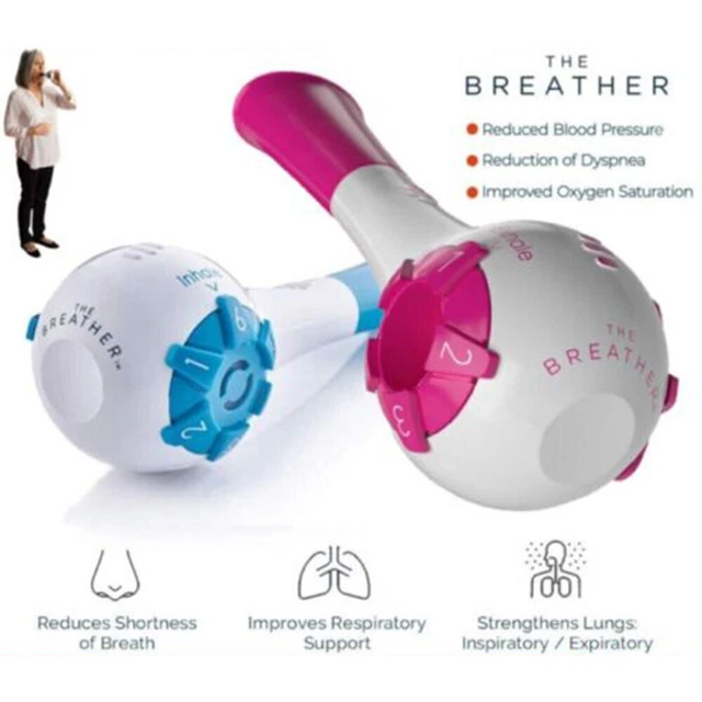 Portable Breather Breathing Lung Recovery Exerciser Trainer for Drug-Free