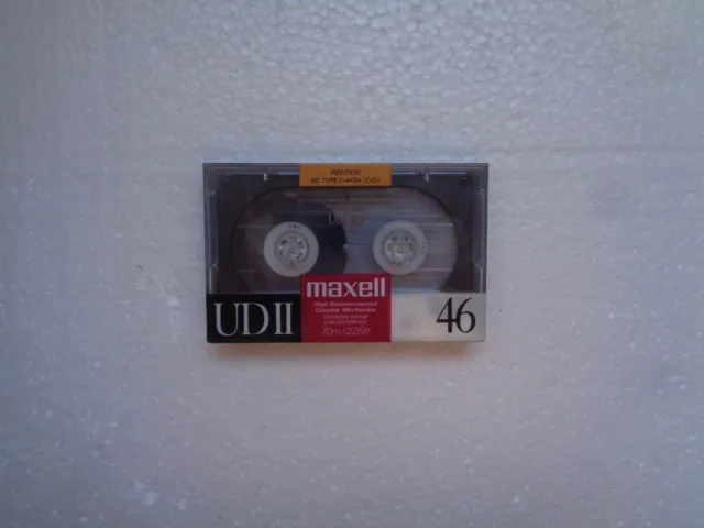 Vintage Audio Cassette MAXELL UD II 46 * Rare From UK 1988 *