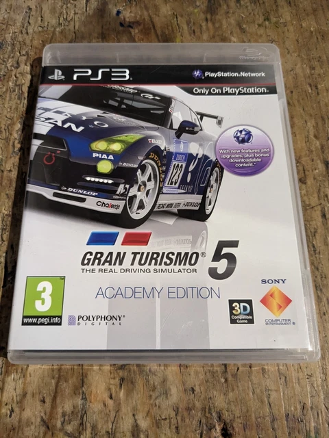 Gran Turismo 5 Academy Edition (Sony PlayStation 3, 2012) Complete with manual