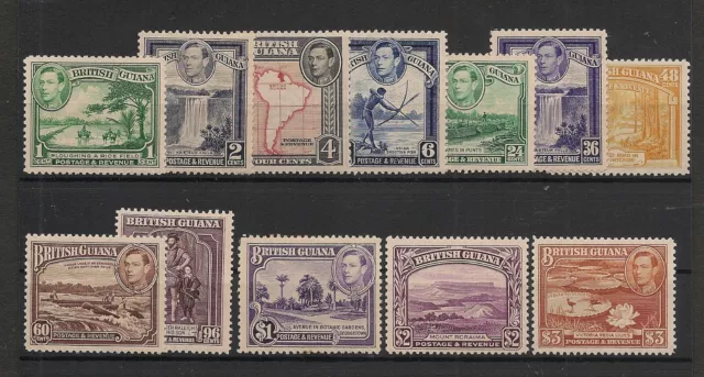 British Guiana 1938 KGVI Set Mint Hinged