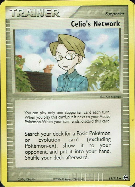 Pokemon Carte Jeu Feu & Feuille Verte Numéro 88/112 Celio's Network Anglais