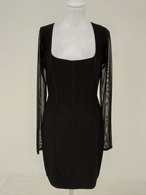Women's Pretty Little Thing Size 16 Black  Double Lined Long Sleeve Dress Used