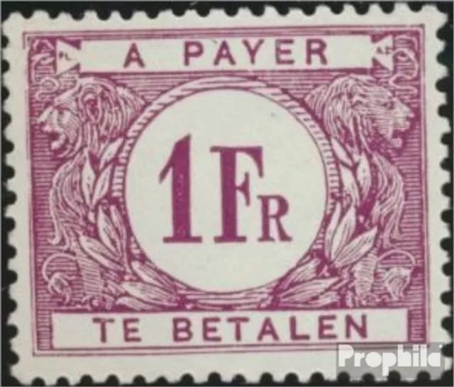 Briefmarken Belgien 1921 Mi P33b postfrisch