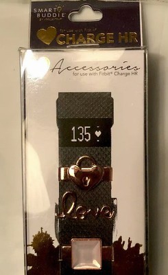Smart Buddie Fitbit Charge Fréquence cardiaque cœur et love charme Vogue Bracelet 