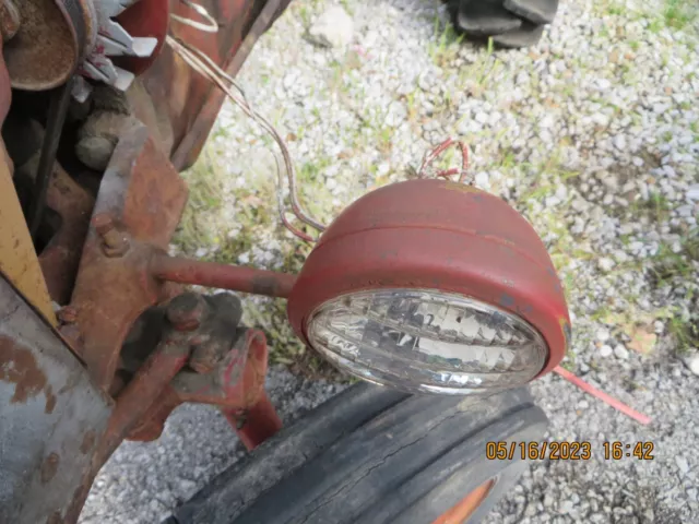 International Farmall 140 Tractor Lh Headlight, Clamp, Mounting Tube