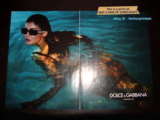 DOLCE & GABBANA Eyewear 2-Page PRINT AD Spring 2023 KYLIE JENNER mert & marcus