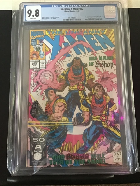 Uncanny X-Men #282 1991 CGC 9.8 White Pages - 1st app of Bishop Malcolm Randall