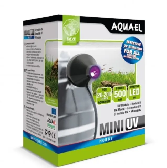 AQUAEL Lampe Sterilisator UV mini Sterilizer 0,5W LED