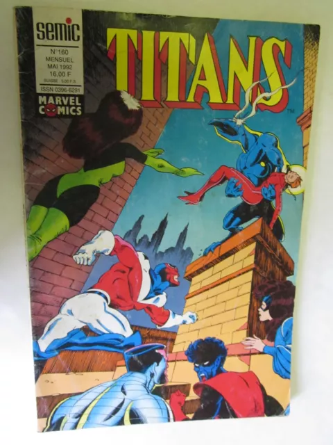 Titans Numéro 160 de Mai 1992 avec Les Grand Echiquier,Excalibur /SEMIC