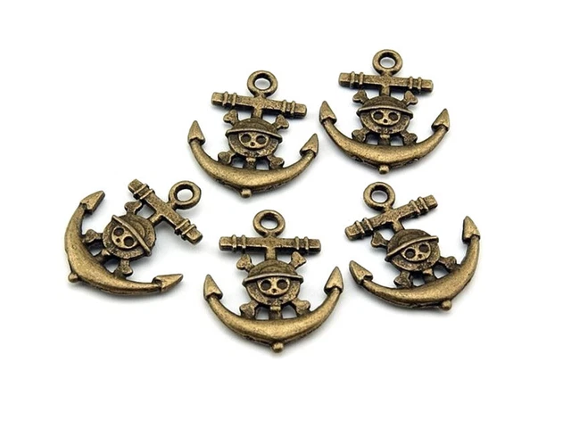 4 Piratenanker Bronze, steampunk