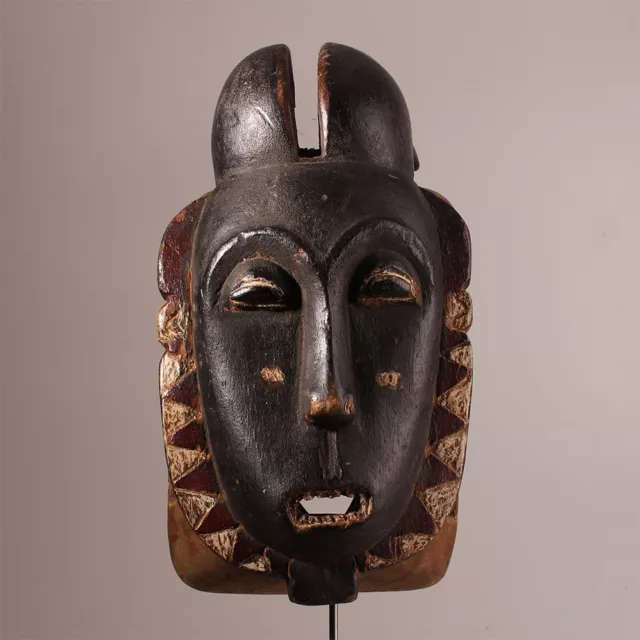 10051# Old Baule Mask Ivory Coast Patina