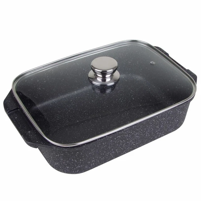 GSW Gourmet 410908 Plat à Rôtir Rectangulaire Avec Grille 40 X 26 X 11 Cm /Env